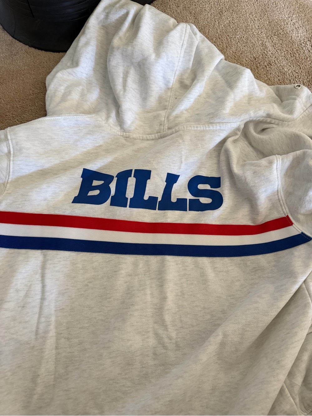 NFL Team Apparel Hooded Sweatshirt - White & Black